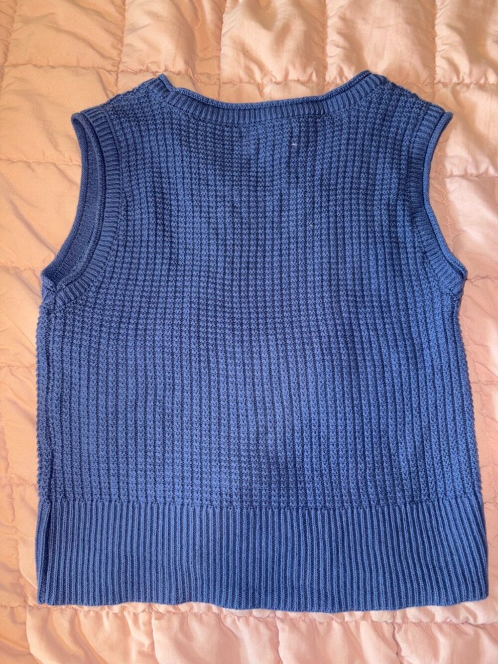 Blue Sweater Vest - Picture 2 of 2